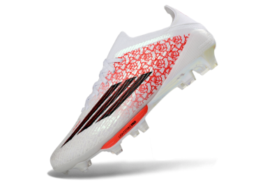 Adidas F50+ Elite Lightstrike Pro FG Firm Ground Soccer Cleats - White/Crimson Red/Black