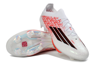 Adidas F50+ Elite Lightstrike Pro FG Firm Ground Soccer Cleats - White/Crimson Red/Black