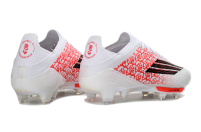 Adidas F50+ Elite Lightstrike Pro FG Firm Ground Soccer Cleats - White/Crimson Red/Black