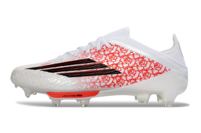 Adidas F50+ Elite Lightstrike Pro FG Firm Ground Soccer Cleats - White/Crimson Red/Black