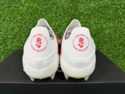 Adidas F50+ Elite Lightstrike Pro FG Firm Ground Soccer Cleats - White/Crimson Red/Black