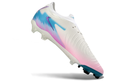 Nike Phantom GX 2 Elite FG Firm Ground Soccer Cleats - White/Aqua Sky/Pink Bliss