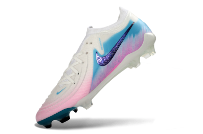 Nike Phantom GX 2 Elite FG Firm Ground Soccer Cleats - White/Aqua Sky/Pink Bliss