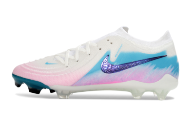 Nike Phantom GX 2 Elite FG Firm Ground Soccer Cleats - White/Aqua Sky/Pink Bliss