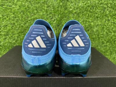 Adidas F50 Elite Laceless FG Firm Ground Soccer Cleats - Blue/Sky Blue/Navy Blue