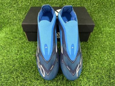 Adidas F50 Elite Laceless FG Firm Ground Soccer Cleats - Blue/Sky Blue/Navy Blue