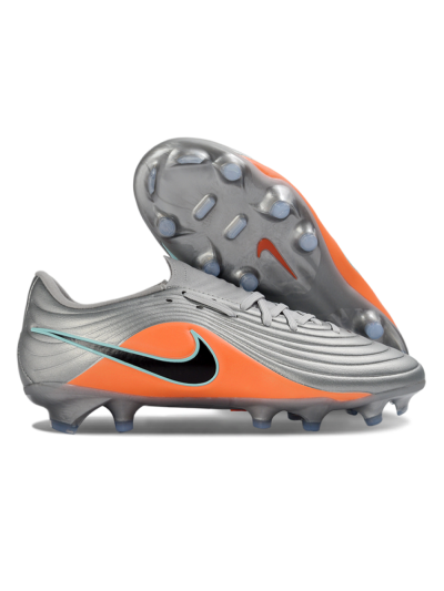 Nike Tiempo Legend 11 Elite FG Firm Ground Soccer Cleats - Gray/Vivid Orange/Mint Blue