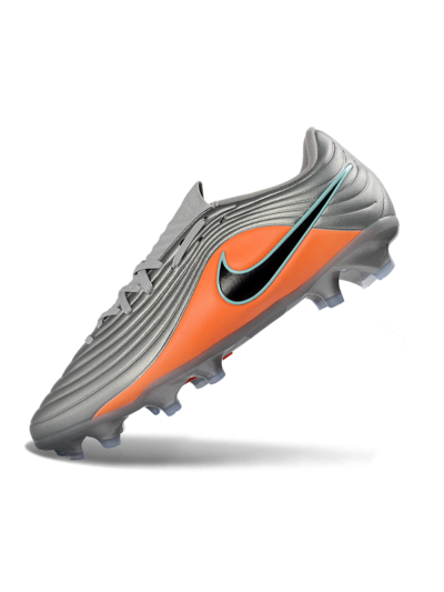 Nike Tiempo Legend 11 Elite FG Firm Ground Soccer Cleats - Gray/Vivid Orange/Mint Blue