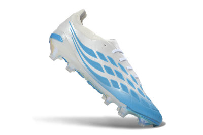 Adidas Predator 26 Elite FG Firm Ground Soccer Cleats - Blue/Sky Blue/Iridescent White