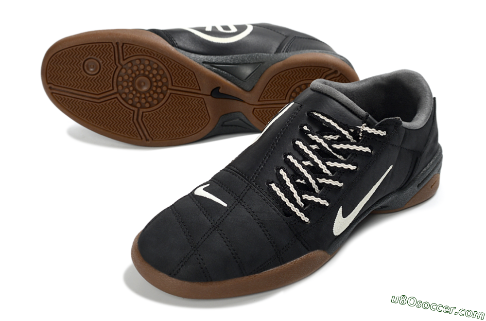 Nike Total 90 III IC Indoor & Futsal Soccer Shoes - Black/Dark Gray/Rich Brown 3