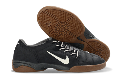 Nike Total 90 III IC Indoor & Futsal Soccer Shoes - Black/Dark Gray/Rich Brown