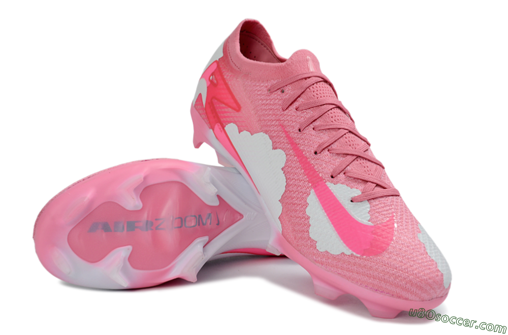 Nike Air Zoom Mercurial Vapor 16 Elite FG Firm Ground Soccer Cleats - Pink/Bright Pink/Soft White 3