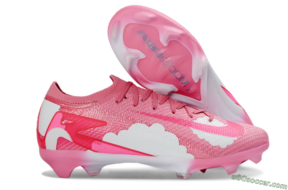 Nike Air Zoom Mercurial Vapor 16 Elite FG Firm Ground Soccer Cleats - Pink/Bright Pink/Soft White 1