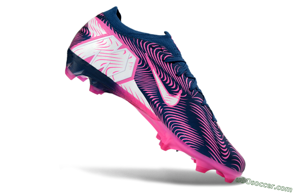 Nike Air Zoom Mercurial Vapor 16 Elite FG Firm Ground Soccer Cleats - Blue/Electric Pink/Navy Blue 4