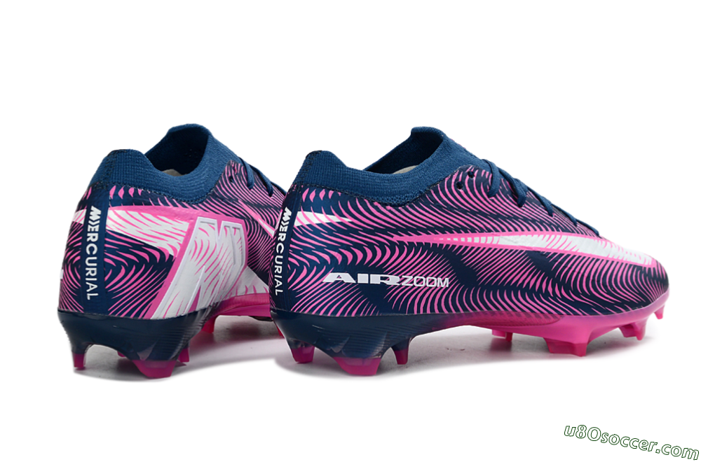 Nike Air Zoom Mercurial Vapor 16 Elite FG Firm Ground Soccer Cleats - Blue/Electric Pink/Navy Blue 6