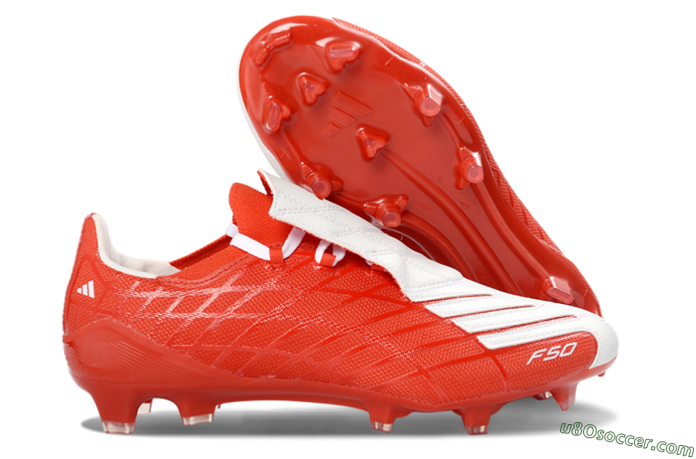Adidas F50 Elite FG Firm Ground Soccer Cleats - Red/Bright Red/White 1