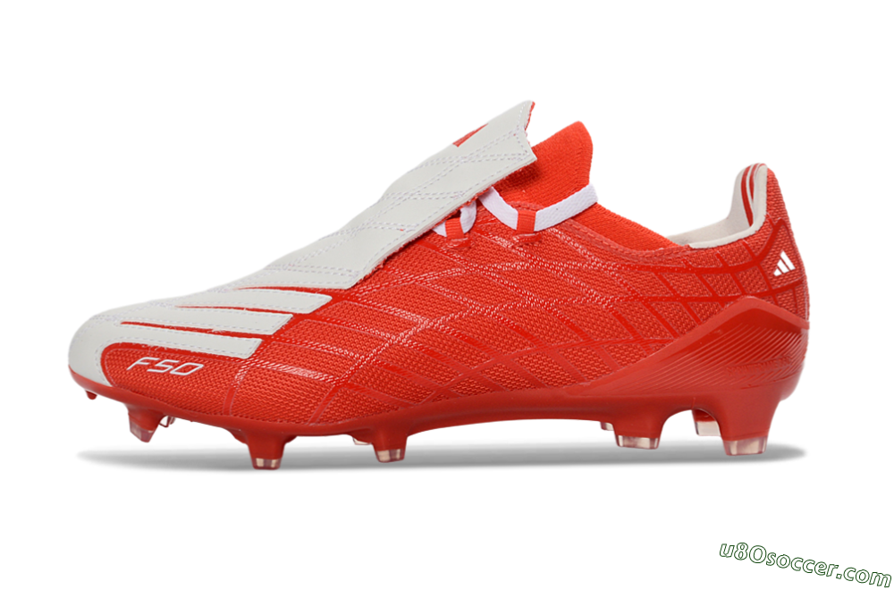 Adidas F50 Elite FG Firm Ground Soccer Cleats - Red/Bright Red/White 2