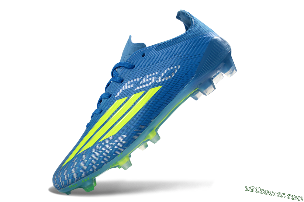 Adidas F50 Elite FG Firm Ground Soccer Cleats - Blue/Lime Green/Neo Blue 6