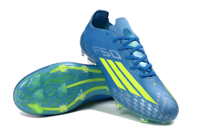 Adidas F50 Elite FG Firm Ground Soccer Cleats - Blue/Lime Green/Neo Blue