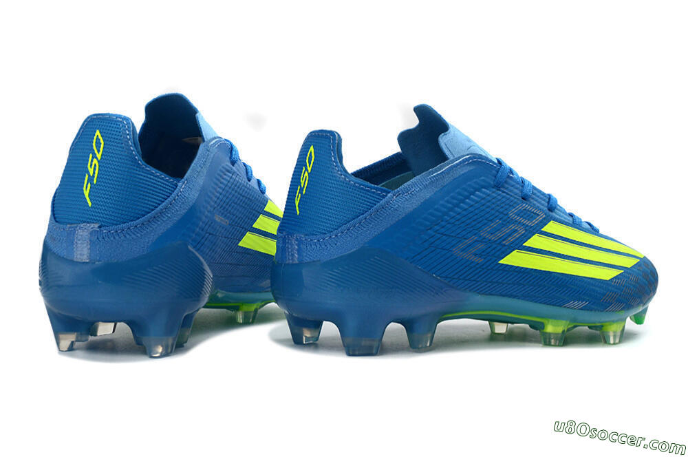 Adidas F50 Elite FG Firm Ground Soccer Cleats - Blue/Lime Green/Neo Blue 7