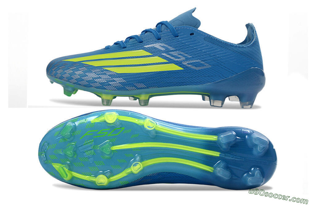 Adidas F50 Elite FG Firm Ground Soccer Cleats - Blue/Lime Green/Neo Blue 0