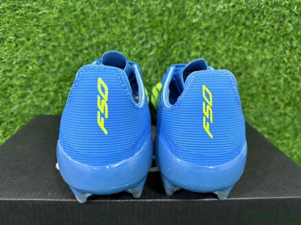 Adidas F50 Elite FG Firm Ground Soccer Cleats - Blue/Lime Green/Neo Blue