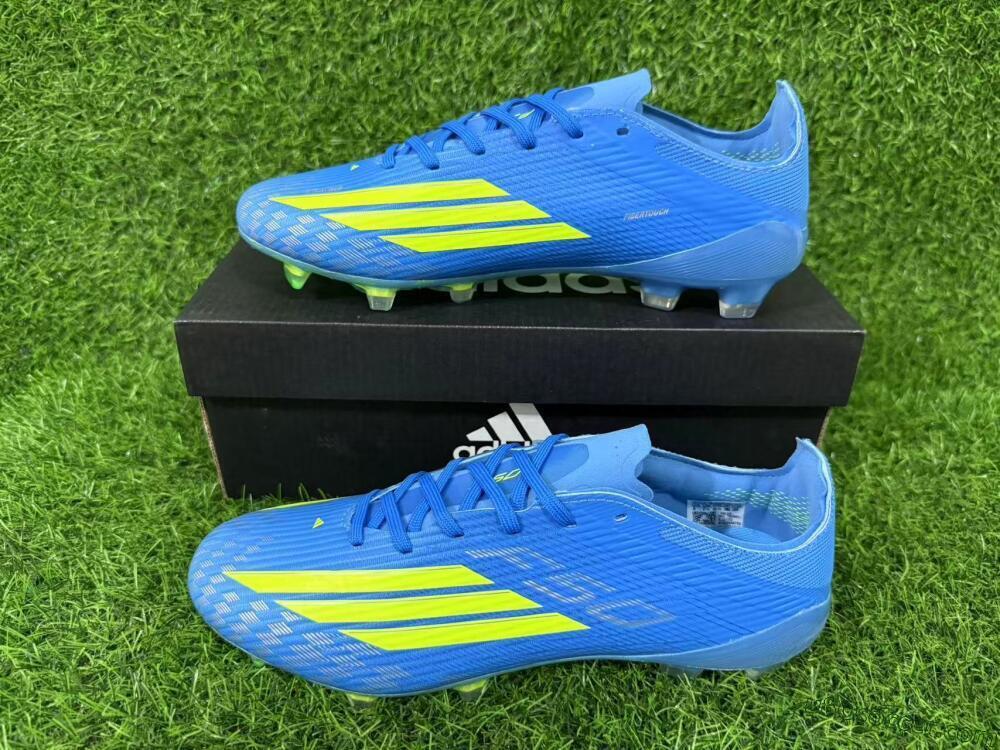 Adidas F50 Elite FG Firm Ground Soccer Cleats - Blue/Lime Green/Neo Blue