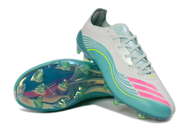 Messi x Adidas F50 Elite FG Firm Ground Soccer Cleats - Aqua/Coral Splash/Mint Breeze