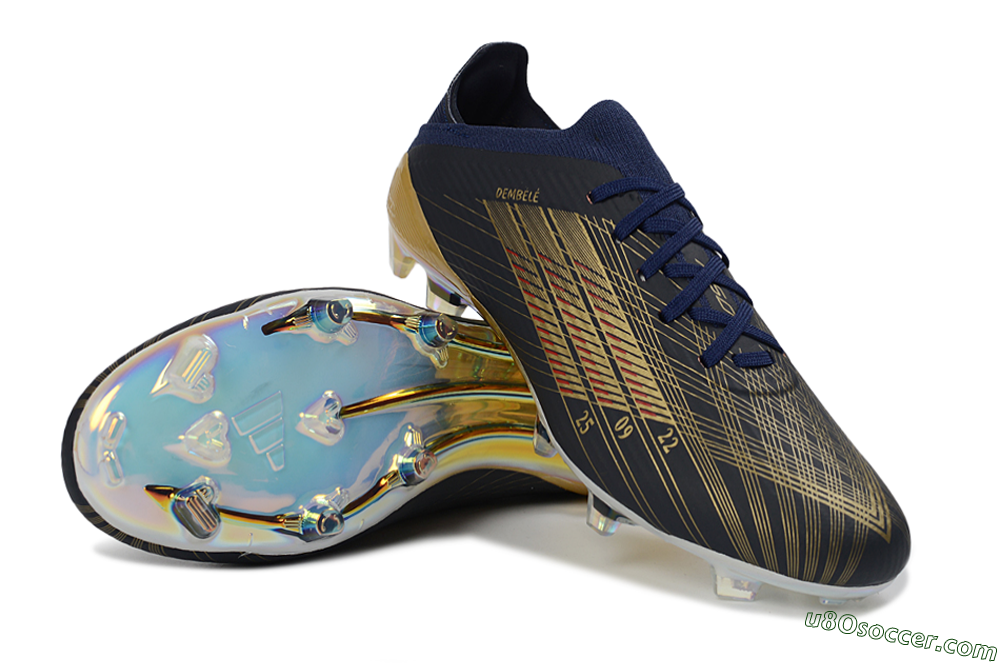 Adidas F50 Elite FG Firm Ground Soccer Cleats - Navy/Gold/Black 4