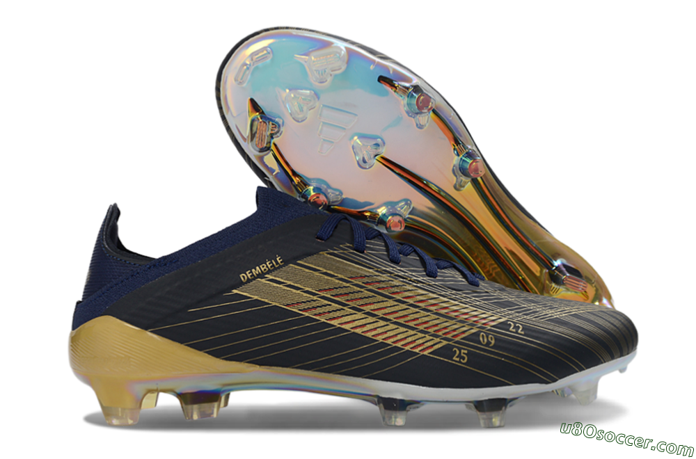 Adidas F50 Elite FG Firm Ground Soccer Cleats - Navy/Gold/Black 1