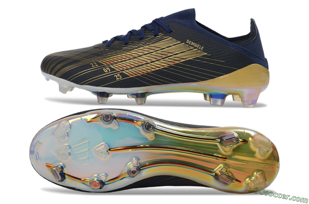 Adidas F50 Elite FG Firm Ground Soccer Cleats - Navy/Gold/Black 0