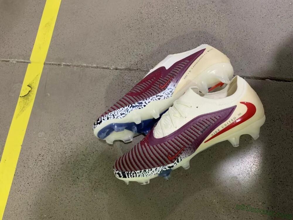 Nike Phantom 6 Elite Low FG Firm Ground Soccer Cleats - Red/Crimson Glow/Chalk White