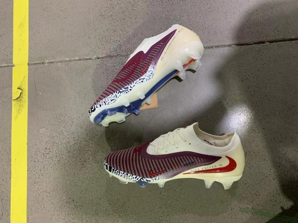 Nike Phantom 6 Elite Low FG Firm Ground Soccer Cleats - Red/Crimson Glow/Chalk White