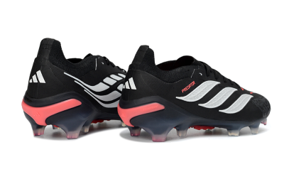 Adidas Predator 26 Elite FG Firm Ground Soccer Cleats - Black/Electric Red/White