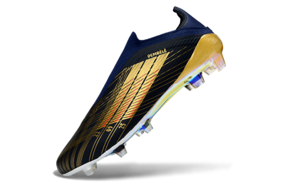 Adidas F50 Elite Laceless FG Firm Ground Soccer Cleats - Navy/Gold/Red