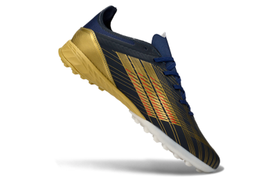 Adidas F50 Pro TF Artificial Turf Soccer Shoes - Navy/Gold/Red