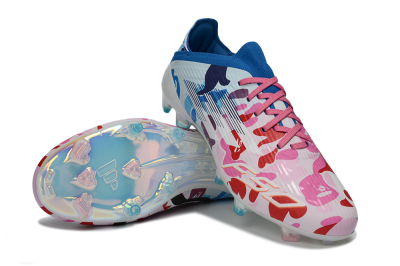 Adidas F50 Elite FG Firm Ground Soccer Cleats - Pink/Sky Blue/Crimson Red