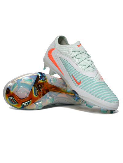 Nike Phantom 6 Elite Low FG Firm Ground Soccer Cleats - Mint/Coral Burst/Sky Blue