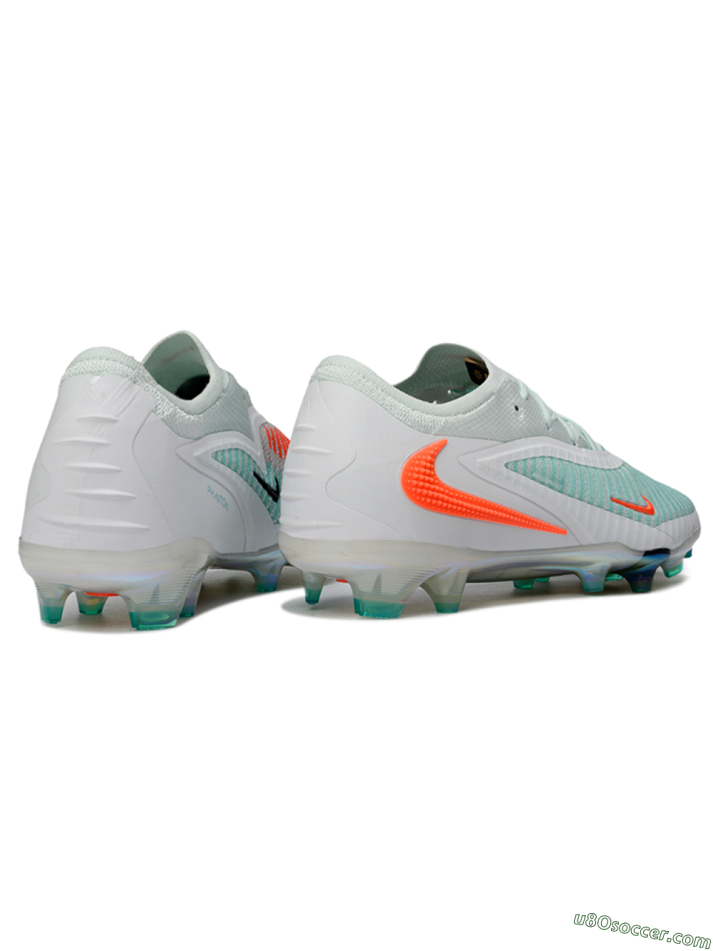 Nike Phantom 6 Elite Low FG Firm Ground Soccer Cleats - Mint/Coral Burst/Sky Blue 6