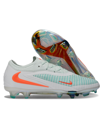 Nike Phantom 6 Elite Low FG Firm Ground Soccer Cleats - Mint/Coral Burst/Sky Blue