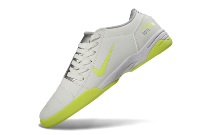 Nike Total 90 III IC Indoor & Futsal Soccer Shoes - White/Lime Green/Metallic Silver