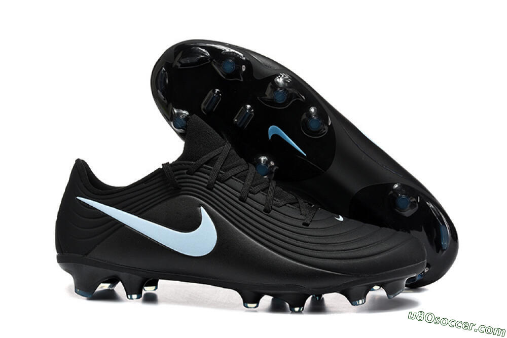 Nike Tiempo Legend 11 Elite FG Firm Ground Soccer Cleats - Black/Sky Blue/Charcoal Grey 1