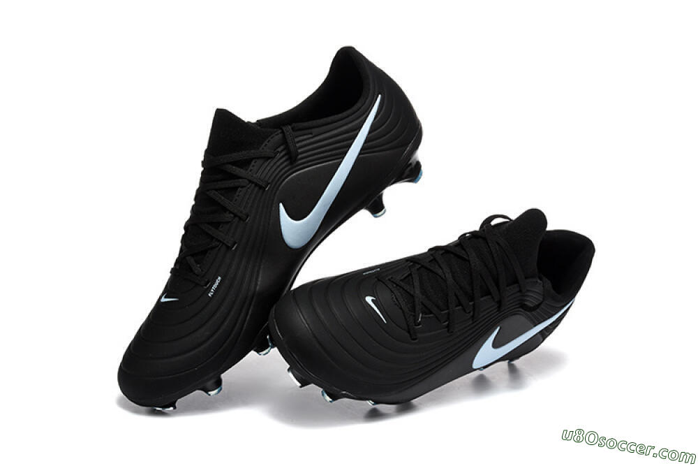 Nike Tiempo Legend 11 Elite FG Firm Ground Soccer Cleats - Black/Sky Blue/Charcoal Grey 6