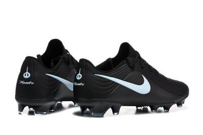 Nike Tiempo Legend 11 Elite FG Firm Ground Soccer Cleats - Black/Sky Blue/Charcoal Grey