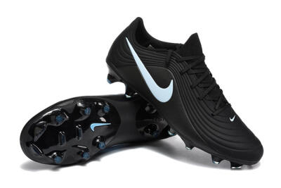 Nike Tiempo Legend 11 Elite FG Firm Ground Soccer Cleats - Black/Sky Blue/Charcoal Grey