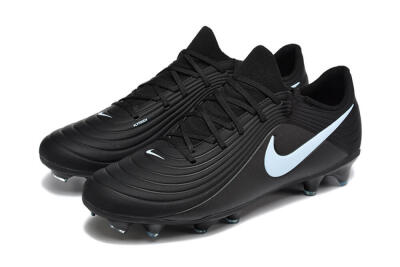 Nike Tiempo Legend 11 Elite FG Firm Ground Soccer Cleats - Black/Sky Blue/Charcoal Grey