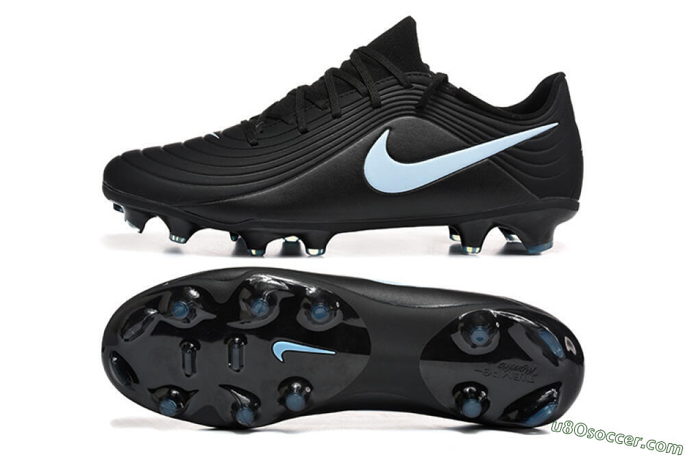 Nike Tiempo Legend 11 Elite FG Firm Ground Soccer Cleats - Black/Sky Blue/Charcoal Grey 0