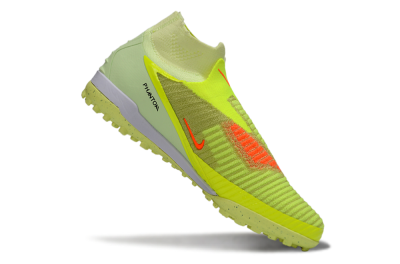 Nike Phantom 6 Elite High TF Artificial Turf Soccer Shoes - Yellow/Vibrant Lime/Black