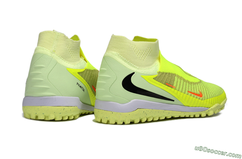 Nike Phantom 6 Elite High TF Artificial Turf Soccer Shoes - Yellow/Vibrant Lime/Black 7