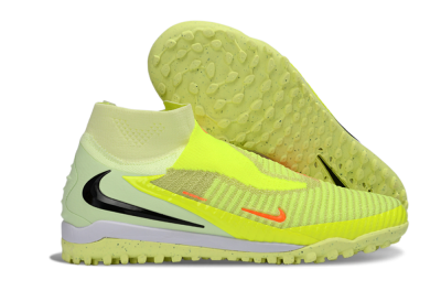 Nike Phantom 6 Elite High TF Artificial Turf Soccer Shoes - Yellow/Vibrant Lime/Black
